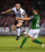 25 September 2017; Dylan Connolly of Dundalk in action against Shane Griffin of Cork City during the SSE Airtricity Premier Division match between Cork City and Dundalk at Turners Cross in Cork. Photo by Stephen McCarthy/Sportsfile