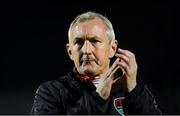 25 September 2017; Cork City manager John Caulfield dejected after the final whistle during the SSE Airtricity Premier Division match between Cork City and Dundalk at Turners Cross, in Cork. Photo by Eóin Noonan/Sportsfile