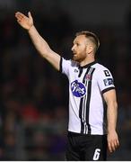 25 September 2017; Stephen O’Donnell of Dundalk during the SSE Airtricity Premier Division match between Cork City and Dundalk at Turners Cross in Cork. Photo by Stephen McCarthy/Sportsfile