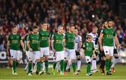 25 September 2017; Cork City captain Alan Bennett leads his side out during the SSE Airtricity Premier Division match between Cork City and Dundalk at Turners Cross in Cork. Photo by Stephen McCarthy/Sportsfile