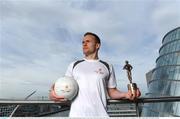 26 September 2017; Mayo’s Andy Moran and Waterford’s Jamie Barron were confirmed as the PwC GAA/GPA Players of the Month for August in football and hurling. Pictured is Andy Moran of Mayo after being presented with his PwC GAA/GPA Player of the Month Award at a reception in PwC Offices, Dublin. Photo by Sam Barnes/Sportsfile
