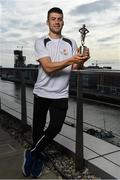 26 September 2017; Mayo’s Andy Moran and Waterford’s Jamie Barron were confirmed as the PwC GAA/GPA Players of the Month for August in football and hurling. Pictured is Jamie Barron of Waterford after being presented with his PwC GAA/GPA Player of the Month Award at a reception in PwC Offices, Dublin. Photo by Sam Barnes/Sportsfile