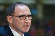 26 September 2017; Republic of Ireland manager Martin O'Neill during a Q&A session following a press conference at the Aviva HQ in Hatch Street Upper, Dublin. Photo by Seb Daly/Sportsfile