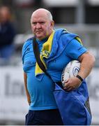 23 September 2017; Leinster kit man Stephen Rattigan  during the under18 clubs interprovincial match between Leinster and Munster at Donnybrook Stadium in Dublin. Photo by Ramsey Cardy/Sportsfile