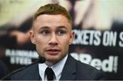 27 September 2017; Carl Frampton during a press conference to announce the Frampton Reborn Boxing Promotion by Frank Warren at the Ulster Hall in Belfast. Photo by Oliver McVeigh/Sportsfile