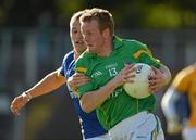 14 July 2012; Ray Cox, Leitrim, in action against Dean Healy, Wicklow. GAA Football All-Ireland Senior Championship Qualifier, Round 2, Leitrim v Wicklow, Sean McDermott Park, Carrick-on-Shannon, Co. Leitrim. Picture credit: Barry Cregg / SPORTSFILE