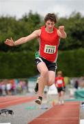 14 July 2012; Matthew Dalton, City of Lisburn, Co. Antrim, in action during the Boy's Under-15 Long Jump event. Woodie’s DIY Juvenile Track and Field Championships of Ireland, Tullamore Harriers Stadium, Tullamore, Co. Offaly. Picture credit: Tomas Greally / SPORTSFILE