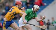 14 July 2012; Tom Condon, Limerick, in action against Darach Honan, Clare. GAA Hurling All-Ireland Senior Championship, Phase 3, Limerick v Clare, Semple Stadium, Thurles, Co. Tipperary. Picture credit: Stephen McCarthy / SPORTSFILE
