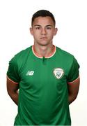 3 September 2017; Callum Cockerhill-Mollett of Republic of Ireland during the Republic of Ireland U19 Squad Portraits at the Woodlands Hotel in Waterford. Photo by Diarmuid Greene/Sportsfile