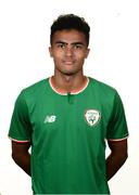 3 September 2017; Kian Flanagan of Republic of Ireland during the Republic of Ireland U19 Squad Portraits at the Woodlands Hotel in Waterford. Photo by Diarmuid Greene/Sportsfile