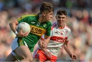 17 September 2017; Dónal O’Sullivan of Kerry in action against Oran McGill of Derry during the Electric Ireland GAA Football All-Ireland Minor Championship Final match between Kerry and Derry at Croke Park in Dublin. Photo by Piaras Ó Mídheach/Sportsfile