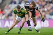 17 September 2017; Oran Hartin of Derry in action against Ciarán O'Reilly of Kerry during the Electric Ireland GAA Football All-Ireland Minor Championship Final match between Kerry and Derry at Croke Park in Dublin. Photo by Piaras Ó Mídheach/Sportsfile