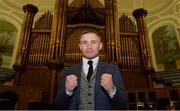 27 September 2017; Carl Frampton after a press conference to announce the Frampton Reborn Boxing Promotion by Frank Warren at the Ulster Hall in Belfast. Photo by Oliver McVeigh/Sportsfile