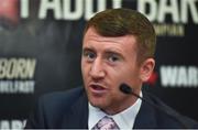 27 September 2017; Paddy Barnes during a press conference to announce the Frampton Reborn Boxing Promotion by Frank Warren at the Ulster Hall in Belfast. Photo by Oliver McVeigh/Sportsfile