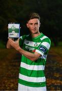 27 September 2017; EA SPORTS™ celebrates 10 years of SSE Airtricity League action with the return of the FIFA 18 Club packs! Featuring the individual club crest of all 12 Premier Division teams, Irish fans from across the country can show their support and download the special sleeve for free when the game launches this Friday 29th September from www.easports.com/uk/fifa/club-packs-17/league-of-ireland . Pictured at the launch of FIFA 18 Club packs at the Iveagh Gardens in Dublin is Ronan Finn of Shamrock Rovers. Photo by Stephen McCarthy/Sportsfile