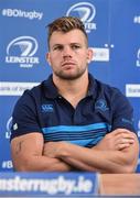 28 September 2017; Jordi Murphy of Leinster in attendance during Leinster Rugby Press Conference at the RDS Arena in Dublin. Photo by Matt Browne/Sportsfile