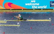 29 September 2017; Sanita Puspure of Ireland on her way to finishing second in the Women's Single Sculls Semifinal during the World Rowing Championships in Sarasota, Florida, USA. Photo by Ed Hewitt/row2k/Sportsfile