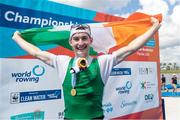 29 September 2017; Paul O'Donovon of Ireland after winning the Final of the Men's Lightweight Single Sculls during the World Rowing Championships in Sarasota, Florida, USA. Photo by Ed Hewitt/row2k/Sportsfile