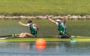 29 September 2017; Mark O'Donovan and Shane O'Driscoll of Ireland after winning the Final of the Men's Lightweight Pair during the World Rowing Championships in Sarasota, Florida, USA. Photo by Ed Hewitt/row2k/Sportsfile