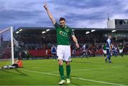 29 September 2017; Garry Buckley of Cork City celebrates after scoring his side's first goal during the Irish Daily Mail FAI Cup Semi-Final match between Cork City and Limerick FC at Turner's Cross in Cork. Photo by Stephen McCarthy/Sportsfile