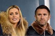 29 September 2017; Former Republic of Ireland international Robbie Keane and his wife Claudine during the Dublin County Senior Football Championship Quarter-Final match between St Vincent's and St Sylvester's at Parnell Park in Dublin. Photo by Piaras Ó Mídheach/Sportsfile