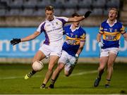 29 September 2017; Paul Mannion of Kilmacud Crokes scores his side's second goal during the Dublin County Senior Football Championship Quarter-Final match between Castleknock and Kilmacud Crokes at Parnell Park in Dublin. Photo by Piaras Ó Mídheach/Sportsfile