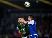 29 September 2017; Karl Sheppard of Cork City in action against Tony Whitehead of Limerick during the Irish Daily Mail FAI Cup Semi-Final match between Cork City and Limerick FC at Turner's Cross in Cork. Photo by Stephen McCarthy/Sportsfile