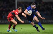 29 September 2017; Fergus McFadden of Leinster is tackled by Tom Brown of Edinburgh during the Guinness PRO14 Round 5 match between Leinster and Edinburgh at the RDS Arena in Dublin. Photo by David Fitzgerald/Sportsfile