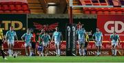 29 September 2017; Dejected Connacht players after the Guinness PRO14 Round 5 match between Scarlets and Connacht at Parc y Scarlets in Llannelli, Wales. Photo by Ben Evans/Sportsfile