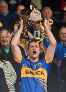 15 July 2012; Tipperary captain Paul Curran lifts the cup. Munster GAA Hurling Senior Championship Final, Waterford v Tipperary, Pairc Ui Chaoimh, Cork. Picture credit: Stephen McCarthy / SPORTSFILE