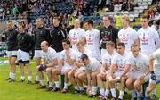 15 July 2012; Sean Johnston, Kildare, back row, second from left, arrives late to the team picture. GAA Football All-Ireland Senior Championship Qualifier, Round 2, Cavan v Kildare, Kingspan Breffni Park, Cavan. Picture credit: Oliver McVeigh / SPORTSFILE