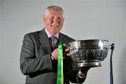 18 July 2012; Former Dublin manager Paddy Cullen, with the Delaney Cup, at a photocall to celebrate the 21st anniversary of the 1991 Meath v Dublin matches. Representatives from both teams will be guests of the Leinster Council at the Leinster GAA Football Senior Championship Final on Sunday. Croke Park, Dublin. Picture credit: Barry Cregg / SPORTSFILE