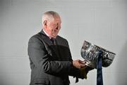 18 July 2012; Former Dublin manager Paddy Cullen, with the Delaney Cup, at a photocall to celebrate the 21st anniversary of the 1991 Meath v Dublin matches. Representatives from both teams will be guests of the Leinster Council at the Leinster GAA Football Senior Championship Final on Sunday. Croke Park, Dublin. Picture credit: Barry Cregg / SPORTSFILE