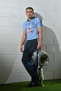 16 July 2012; Dublin footballer Alan Brogan, with the Delaney Cup, after a press conference ahead of his side's Leinster GAA Football Senior Championship Final game against Meath on Sunday. Croke Park, Dublin. Picture credit: Barry Cregg / SPORTSFILE