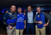 29 September 2017; Supporters in The Blue Room with Leinster player Josh van der Flier ahead of the Guinness PRO14 Round 5 match between Leinster and Edinburgh at the RDS Arena in Dublin. Photo by Ramsey Cardy/Sportsfile