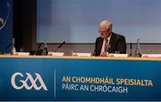 30 September 2017; Uachtarán Chumann Lúthchleas Gael Aogán Ó Fearghail before a GAA Special Congress at Croke Park in Dublin. Photo by Piaras Ó Mídheach/Sportsfile
