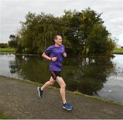 30 September 2017; Alan Foley, from Clongriffin, Co Dublin, during the run. parkrun Ireland in partnership with Vhi, added their 79th event on Saturday, September 30th, with the introduction of the Darndale parkrun. parkruns take place over a 5km course weekly, are free to enter and are open to all ages and abilities, providing a fun and safe environment to enjoy exercise. To register for a parkrun near you visit www.parkrun.ie. New registrants should select their chosen event as their home location. You will then receive a personal barcode which acts as your free entry to any parkrun event worldwide. The Football Pavilion, Darndale, Dublin. Photo by Cody Glenn/Sportsfile