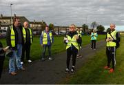 30 September 2017; Madeleine Ebbs, Senior Community Officer, speaks to participants before the run. parkrun Ireland in partnership with Vhi, added their 79th event on Saturday, September 30th, with the introduction of the Darndale parkrun. parkruns take place over a 5km course weekly, are free to enter and are open to all ages and abilities, providing a fun and safe environment to enjoy exercise. To register for a parkrun near you visit www.parkrun.ie. New registrants should select their chosen event as their home location. You will then receive a personal barcode which acts as your free entry to any parkrun event worldwide. The Football Pavilion, Darndale, Dublin. Photo by Cody Glenn/Sportsfile