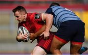 30 September 2017; Rory Scannell of Munster is tackled by Nick Williams of Cardiff Blues during the Guinness PRO14 Round 5 match between Munster and Cardiff Blues at Thomond Park in Limerick. Photo by Brendan Moran/Sportsfile
