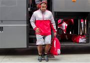 30 September 2017; Rodney Ah You of Ulster arrives with his team to the Stadio Lanfranchi before the Guinness PRO14 Round 5 match between Zebre and Ulster at Stadio Lanfranchi, in Parma, Italy. Photo by Roberto Bregani/Sportsfile