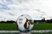 30 September 2017; A general view of the match ball ahead of the SSE Airtricity National U15 League match between Shamrock Rovers and Athlone Town at Roadstone in Tallaght, Dublin. Photo by Sam Barnes/Sportsfile