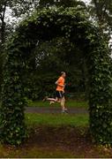 30 September 2017; Participants during the Ballincollig parkrun where Vhi hosted a special event to celebrate their partnership with parkrun Ireland. Former Cork GAA footballer Valerie Mulcahy was on hand to lead the warm up for parkrun participants before completing the 5km course alongside newcomers and seasoned parkrunners alike. Vhi provided walkers, joggers, runners and volunteers at Ballincollig parkrun with a variety of refreshments in the Vhi Relaxation Area at the finish line. A qualified physiotherapist Will Cuddihy was also available to guide participants through a post event stretching routine to ease those aching muscles. Parkruns take place over a 5km course weekly, are free to enter and are open to all ages and abilities, providing a fun and safe environment to enjoy exercise. To register for a parkrun near you visit www.parkrun.ie. New registrants should select their chosen event as their home location. You will then receive a personal barcode which acts as your free entry to any parkrun event worldwide. The Regional Park, Ballincollig, Co Cork. Photo by Eóin Noonan/Sportsfile
