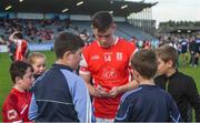 30 September 2017; Con O'Callaghan of Cuala signs autographs for fans following the Dublin County Senior Football Championship Quarter-Final match between Cuala and St Jude's at Parnell Park in Dublin. Photo by David Fitzgerald/Sportsfile