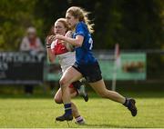30 September 2017; Anna Doyle of Leinster in action against Ulster during the U18 Interprovincial Series match between Leinster and Ulster at North Kildare RFC in Kilcock, Co Kildare. Photo by Matt Browne/Sportsfile