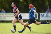30 September 2017; Natasja Behan of Leinster during the U18 Interprovincial Series match between Leinster and Ulster at North Kildare RFC in Kilcock, Co Kildare. Photo by Matt Browne/Sportsfile