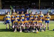 19 July 2012; The Clare team. Bord Gáis Energy Munster GAA Hurling Under 21 Championship Semi-Final, Clare v Waterford, Cusack Park, Ennis, Co. Clare. Picture credit: Diarmuid Greene / SPORTSFILE
