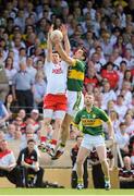 21 July 2012; Anthony Maher, Kerry, in action against Mattie Donnelly, Tyrone. GAA Football All-Ireland Senior Championship Qualifier, Round 3, Kerry v Tyrone, Fitzgerald Stadium, Killarney, Co. Kerry. Picture credit: Diarmuid Greene / SPORTSFILE