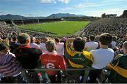 21 July 2012; A general view of the game, with a backdrop of the Macgillicuddy Reeks mountain range. GAA Football All-Ireland Senior Championship Qualifier, Round 3, Kerry v Tyrone, Fitzgerald Stadium, Killarney, Co. Kerry. Picture credit: Diarmuid Greene / SPORTSFILE