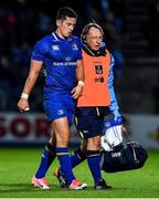 29 September 2017; Noel Reid of Leinster leaves the pitch with an injury, accompanied by Leinster team doctor Prof. John Ryan, during the Guinness PRO14 Round 5 match between Leinster and Edinburgh at the RDS Arena in Dublin. Photo by Brendan Moran/Sportsfile