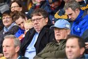 1 October 2017; Former Taoiseach of Ireland Brian Cowen watches the Offaly County Senior Hurling Championship Final match between St Rynagh's and Kilcormac-Killoughey at Bord na Móna Park in Tullamore, Co. Offaly. Photo by Matt Browne/Sportsfile